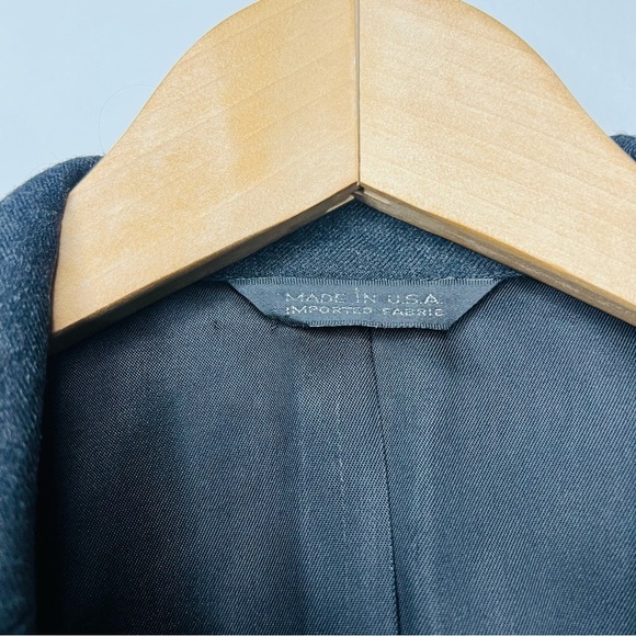 Polo University Club Gray Wool Suit Blazer - Picture 3 of 7